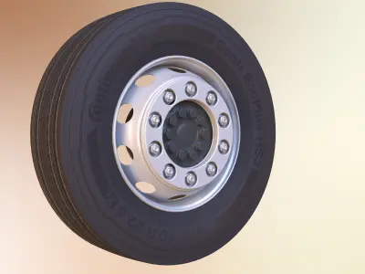 Truck Wheel 3D model purchase