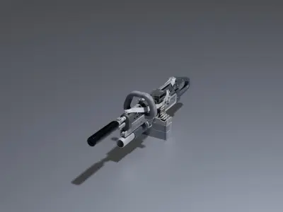 Machine Gun low Poly Low-poly 3D model purchase