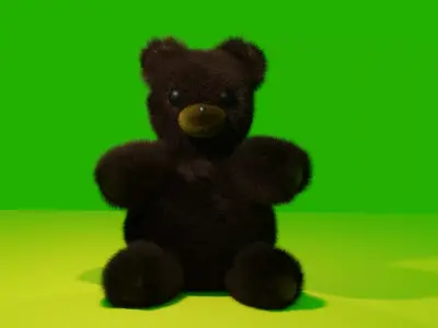 Teddy bear Low-poly 3D model get