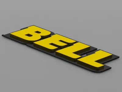 bell logo 3D model