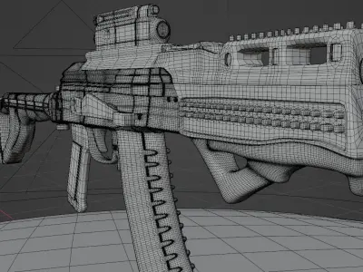 Ak47 3d model rifle 3D model