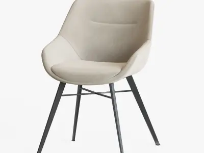 Dining Set chair - person 3D model