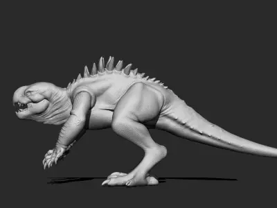Creature with claws 3D model