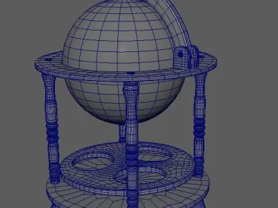 Antique globe Free 3D model