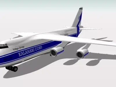 AVION airplane flying in sky Free 3D model