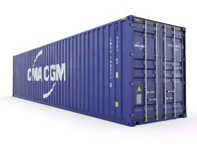 40 feet CMA-CGM High Cube shipping container 3D model