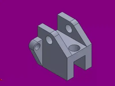 solidtutorial040 metal bracket Free 3D model
