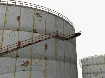 Rusty Silo 3D model