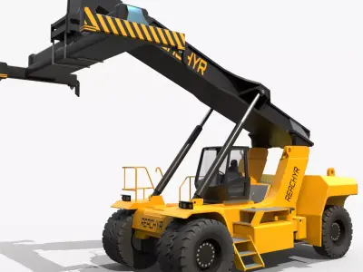 Reach Stacker Low-poly 3D model