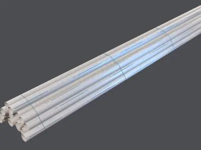 Industrial pipes Low-poly 3D model buy