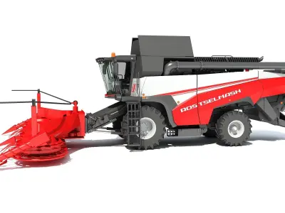 Forage Harvester Combine Rostselmash 3D model