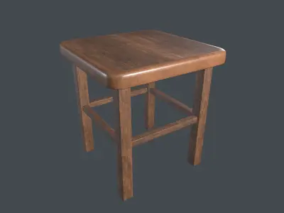Chair Grunderzeit Classical Style 02 Low-poly 3D model