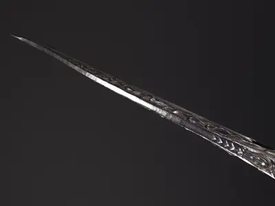 Fantazy Sword Melee Weapon Low-poly 3D model purchase