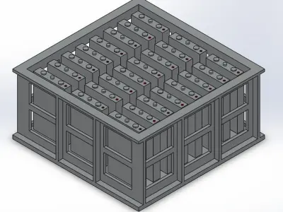 Lithium battery injection hole laser welding automatic machine 3D model