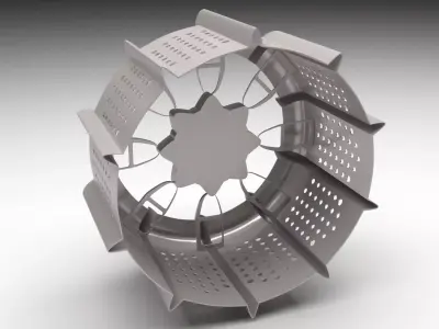 Moon Robot Tire 3D model