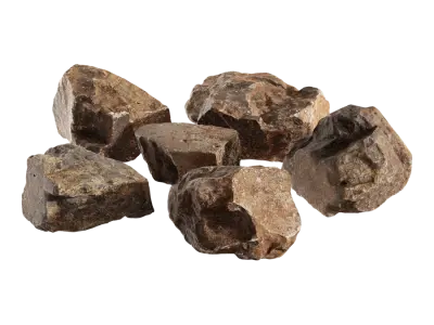  Small Sharp Desert Sandstone Rock Models Collection 