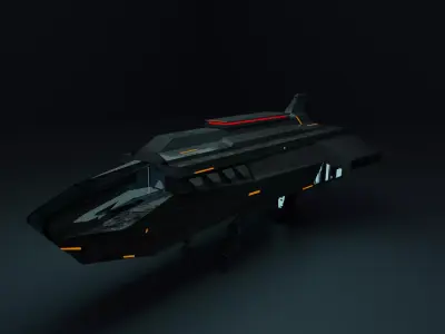 Spaceship 3D model 30