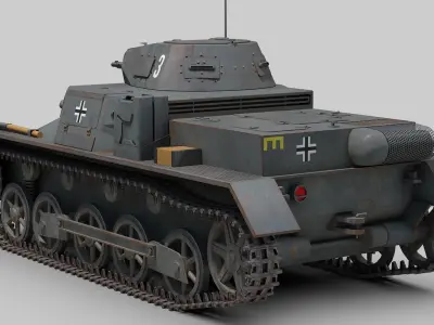 Panzer 1 Ausf B 3D model