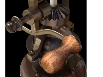 Antique Pepper Mill 3D model
