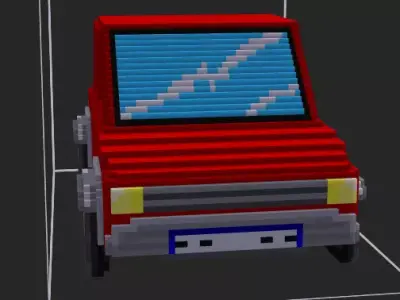 car voxel Free 3D model