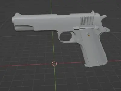 Pistol 3D model get