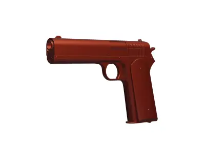 Sub D Ready Colt 1905 High Detail Pistol 3D Model Low-poly 3D model