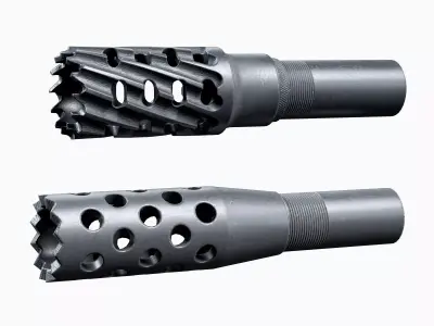 Shotgun Tactical Muzzle Brake Low-poly 3D model
