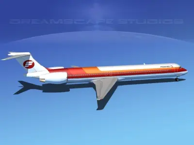 McDonnell Douglas MD80 Frontier 3D model