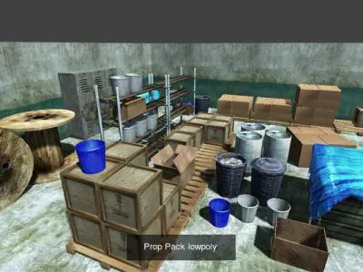 Prop Pack Game Ready Low Poly Military