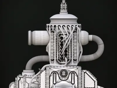 Sci-fi asset 3 - high poly 3D model