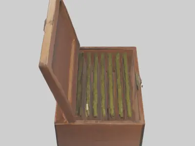 Tea Box model Low-poly 3D model