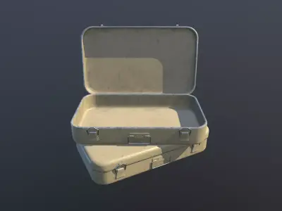 Army Box Animated PBR Free low-poly 3D model