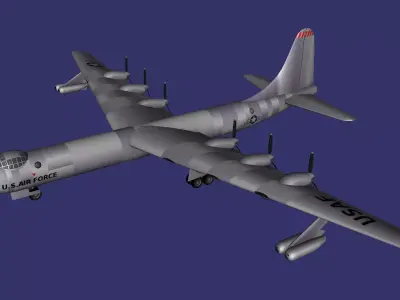 Convair B-36 Peacemaker Low-poly 3D model purchase
