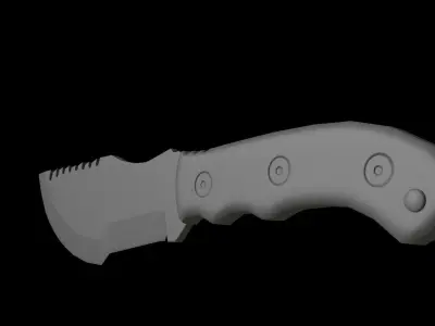 Tracker knife Low Poly PBR Low-poly 3D model