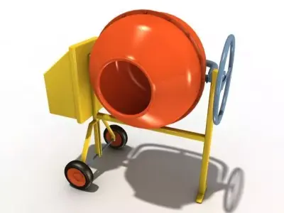 cement mixer 3D model purchase