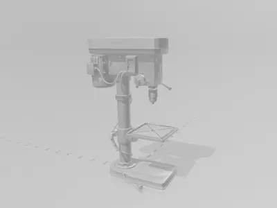 vertical drilling machine 3D print model