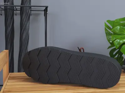 Walking Boots 3D model