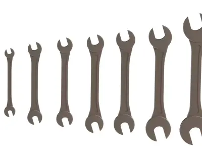 Open Wrench 3D model