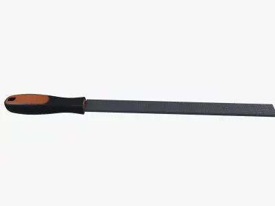 Iron file Low-poly 3D model
