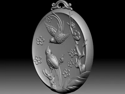 Two Birds Relief 3D model