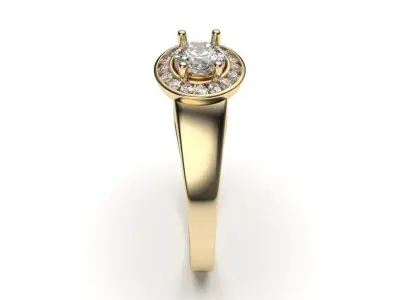 solitaire with ring sizes  8 part S129 3D print model