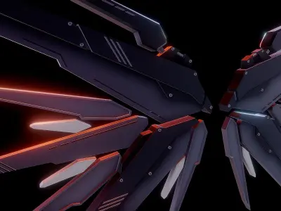 Robot Wings Low-poly 3D model purchase