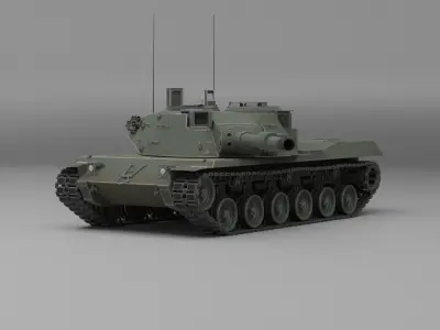MBT 70 tank 3D model