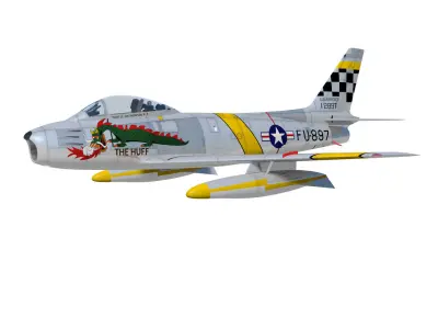 North American F-86 F Sabre 3D model