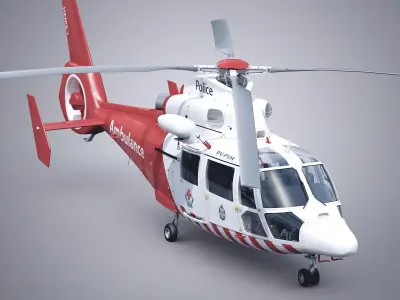 Eurocopter AS 365 N3 Air Ambulace 3D model