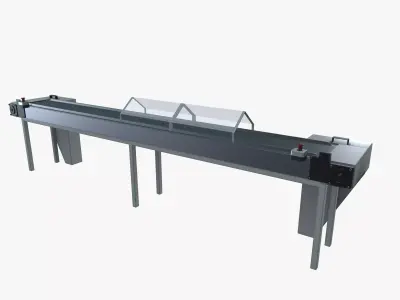 Conveyor belt Low-poly 3D model order