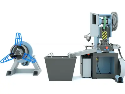 Machine tool mechanical press stamping line K2118B 3D model
