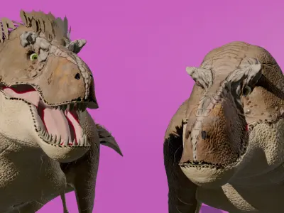 Tirannosaurus Rex scientifically reconstructed 3D model