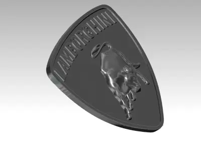 Italy Bull Car Logo 3D print model