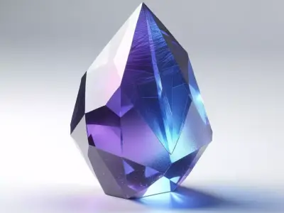 Fantasy Mana Crystal Gem 3D model